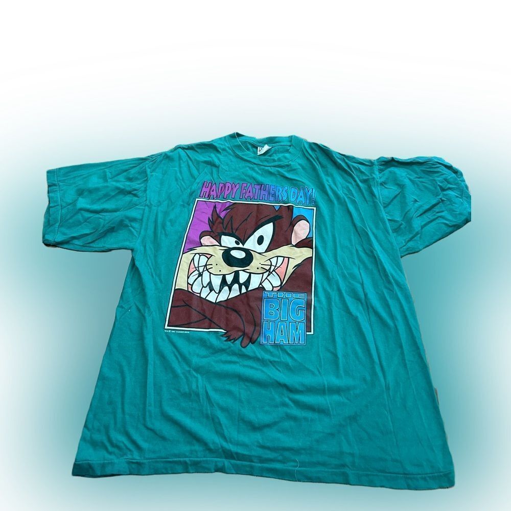 Vintage Rare Taz Looney Tunes Happy Father’s Day The Big Ham Tshirt